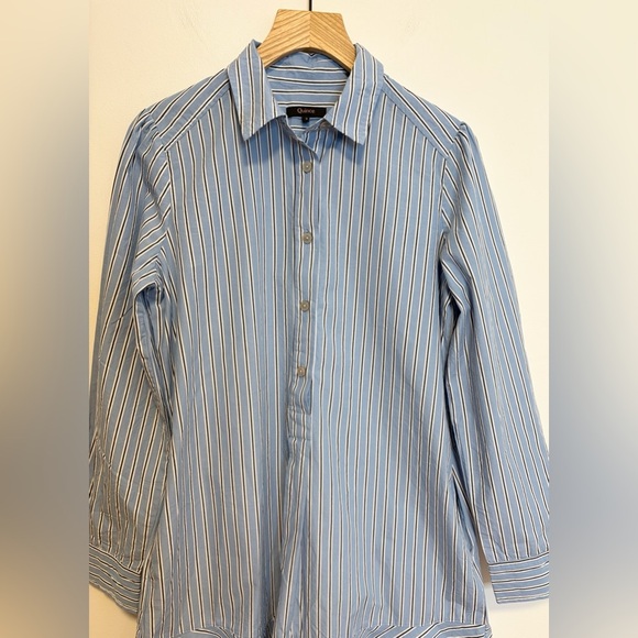 Quince 100% Organic Cotton Poplin Drop Waist Shirt Dress , sz : small - Picture 7 of 14